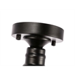 Living District Lyle 1-Light Glass & Metal Flush Mount in Black/Frosted White