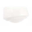 Living District Lyle 1-Light Glass & Metal Flush Mount in Black/Frosted White