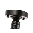 Living District Lyle 1-Light Metal & Glass Flush Mount in Black/Clear