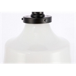 Living District Lyle 1-Light Metal & Glass Flush Mount in Black/Frosted White