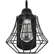 Living District Candor 1-Light Mid-Century Metal Wall Sconce in Black