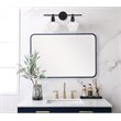 Living District Gene 2-Light Metal & Glass Wall Sconce in Black/Clear