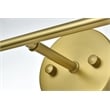 Living District Collier 2-Light Metal Wall Sconce in Brass and Clear Glass