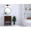 Living District Collier 2-Light Metal Wall Sconce in Brass and Frosted White