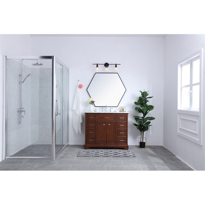 Living District Gene 3-Light Metal Wall Sconce in Black and Clear Glass