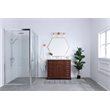 Living District Collier 3-Light Metal Wall Sconce in Brass and Clear Glass