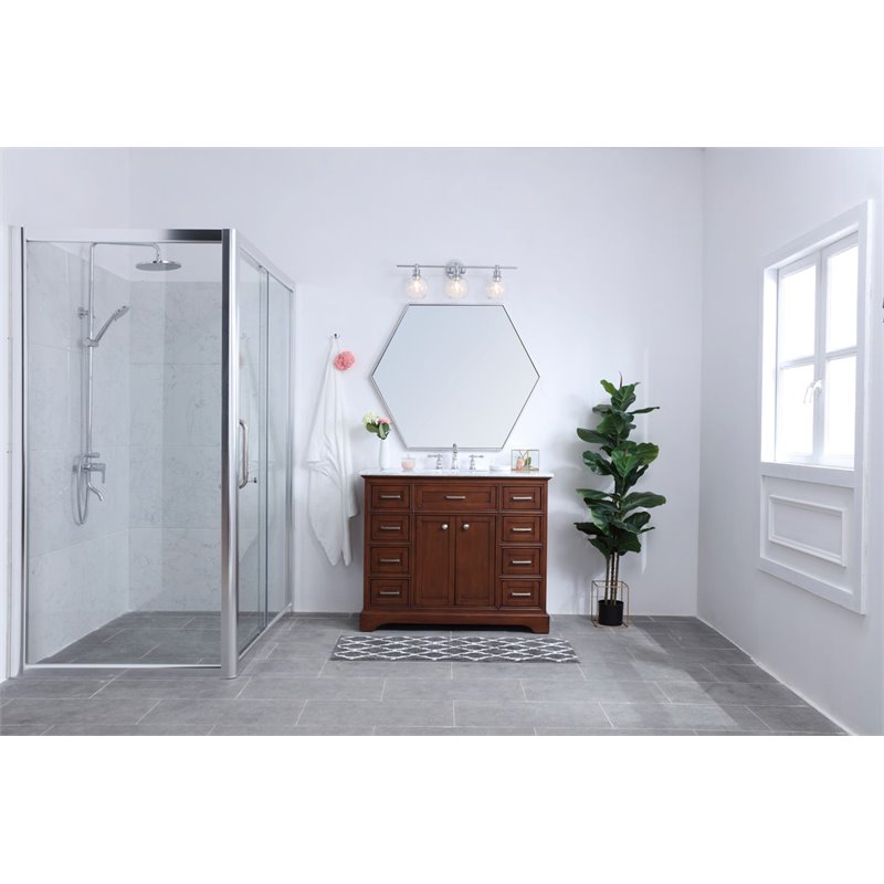 Living District Collier 3-Light Mid-Century Metal Wall Sconce in Chrome/Clear