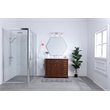 Living District Collier 3-Light Mid-Century Metal Wall Sconce in Chrome/Clear