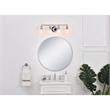 Living District Serif 4-Light Mid-Century Metal Wall Sconce in Chrome