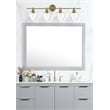 Living District Gene 4-Light Metal Wall Sconce in Chrome and Clear Glass