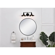 Living District Etude 2-Light Mid-Century Metal Wall Sconce in Black