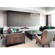 Living District Flores 8-Light Mid-Century Metal Pendant in Chrome and Clear
