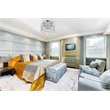Living District Tully 3-Light Mid-Century Metal Flush Mount in Chrome and Clear
