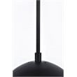 Living District Eclipse 1-Light Mid-Century Metal Pendant in Black and Clear