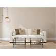 Living District Eclipse 1-Light Mid-Century Metal Pendant in Brass/Frosted White