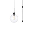 Living District Emett 1-Light Mid-Century Metal Pendant in Black