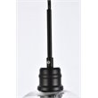 Living District Emett 1-Light Mid-Century Metal Pendant in Black