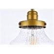 Living District Lye 1-Light Mid-Century Metal Pendant in Brass