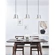 Living District Nota 3-Light Mid-Century Metal Pendant in Chrome