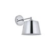 Living District Nota 1-Light Mid-Century Metal Wall Sconce in Chrome Finish