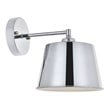 Living District Nota 1-Light Mid-Century Metal Wall Sconce in Chrome Finish