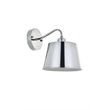 Living District Nota 1-Light Mid-Century Metal Wall Sconce in Chrome