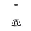 Living District Resolute 1-Light Mid-Century Metal Pendant in Black