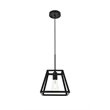 Living District Resolute 1-Light Mid-Century Metal Pendant in Black