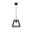 Living District Resolute 1-Light Mid-Century Metal Pendant in Black