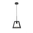 Living District Resolute 1-Light Mid-Century Metal Pendant in Black
