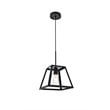Living District Resolute 1-Light Mid-Century Metal Pendant in Black