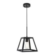 Living District Resolute 1-Light Mid-Century Metal Pendant in Black