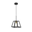 Living District Resolute 1-Light Mid-Century Metal Pendant in Brass and Black
