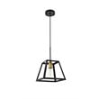 Living District Resolute 1-Light Mid-Century Metal Pendant in Brass and Black