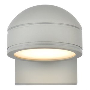 Living District Raine 1-Light 5&quot Modern Aluminum LED Wall Sconce - Silver