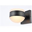 Living District Raine 1-Light Modern Aluminum LED Wall Sconce in Black Finish