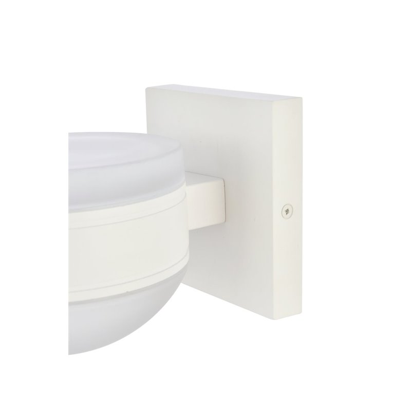 Living District Raine 1-Light Modern Aluminum LED Wall Sconce - White