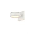 Living District Raine 1-Light Modern Aluminum LED Wall Sconce in White Finish