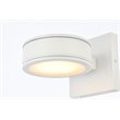 Living District Raine 1-Light Modern Aluminum LED Wall Sconce in White Finish