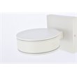 Living District Raine 1-Light Modern Aluminum LED Wall Sconce in White Finish