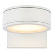 Living District Raine 1-Light Modern Aluminum LED Wall Sconce in White Finish