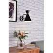 Living District Halycon 1-Light Mid-Century Metal Wall Sconce in Black/Gold