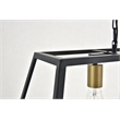 Living District Resolute 4-Light Metal Pendant in Brass/Black