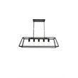 Living District Resolute 5-Light Mid-Century Metal Pendant in Black