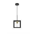 Living District Resolute 1-Light Mid-Century Metal Pendant in Brass and Black