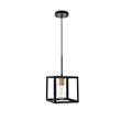 Living District Resolute 1-Light Mid-Century Metal Pendant in Brass and Black