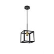 Living District Resolute 1-Light Mid-Century Metal Pendant in Brass and Black