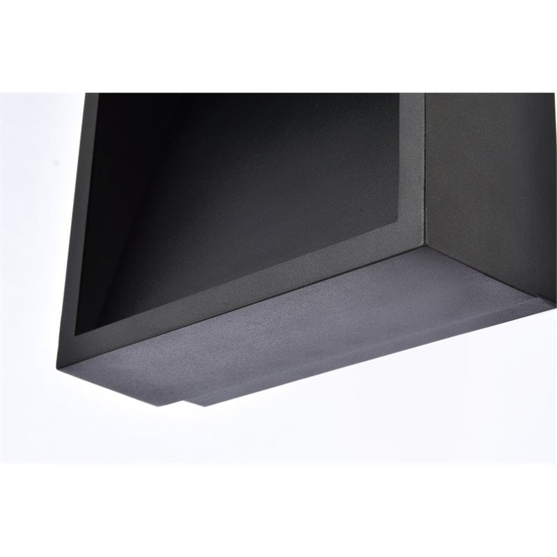 Living District Raine 1-Light Aluminum LED Wall Sconce in Black