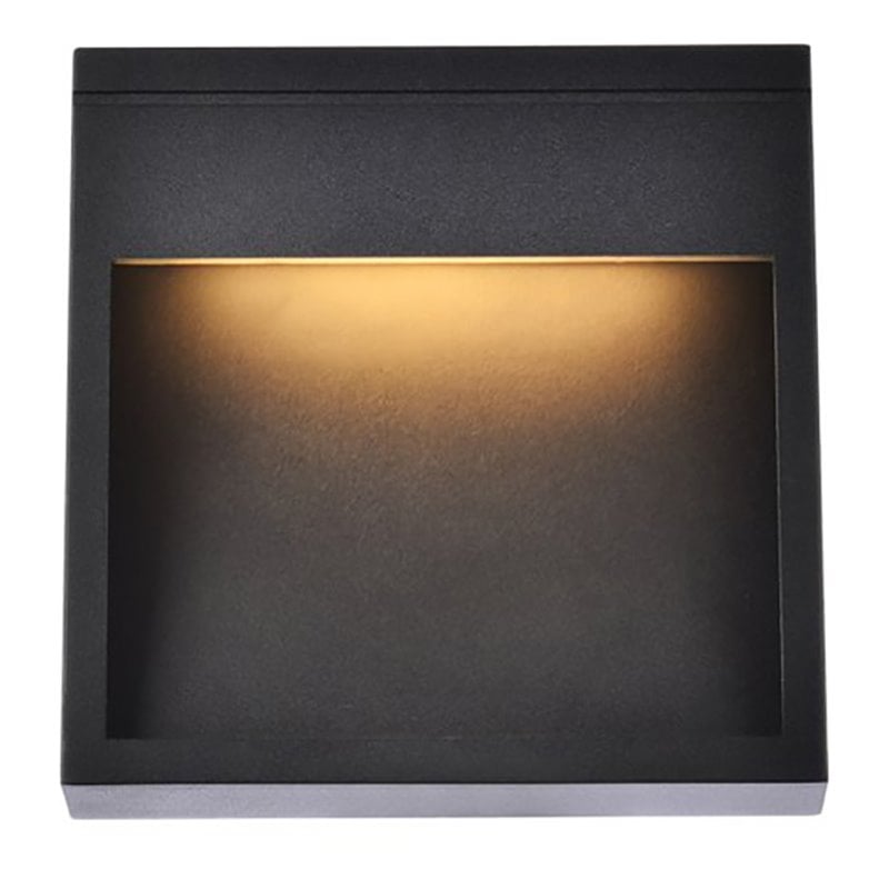 Living District Raine 1-Light Aluminum LED Wall Sconce in Black