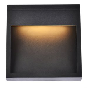 Living District Raine 1-Light Aluminum LED Wall Sconce in Black